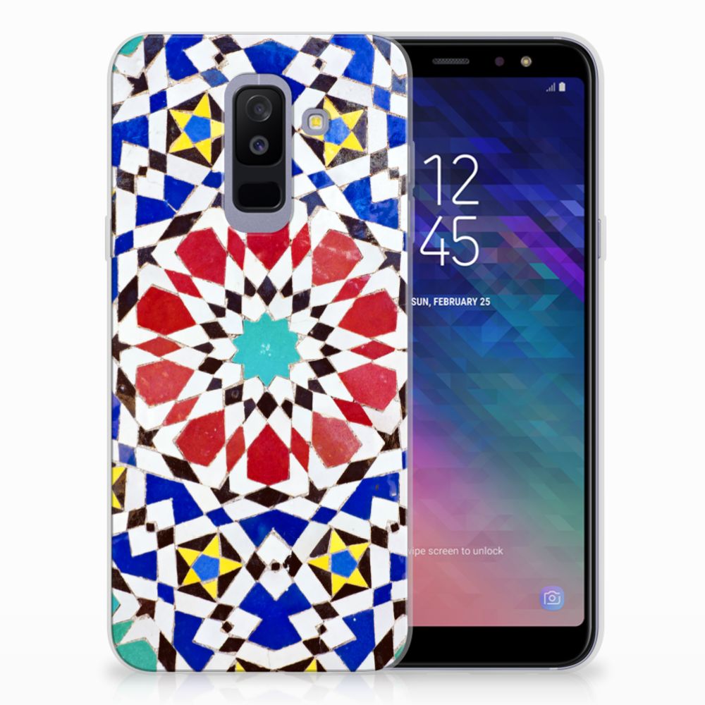 Samsung Galaxy A6 Plus (2018) TPU Siliconen Hoesje Mozaïek 