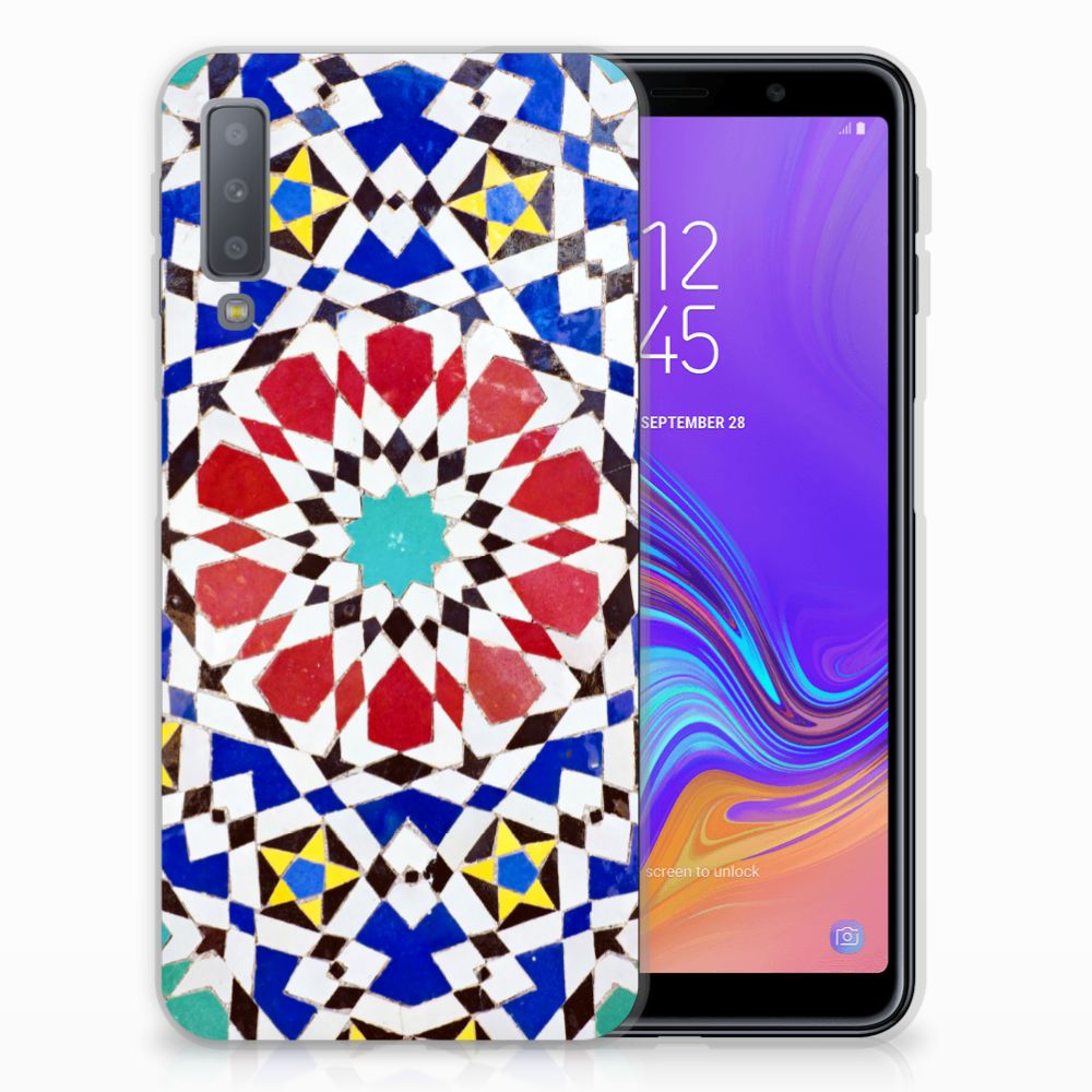 Samsung Galaxy A7 (2018) TPU Hoesje Design MozaÃ¯ek
