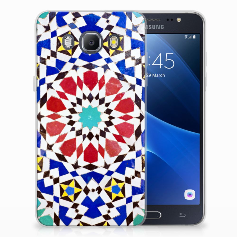 Samsung Galaxy J5 2016 TPU Siliconen Hoesje Mozaïek 
