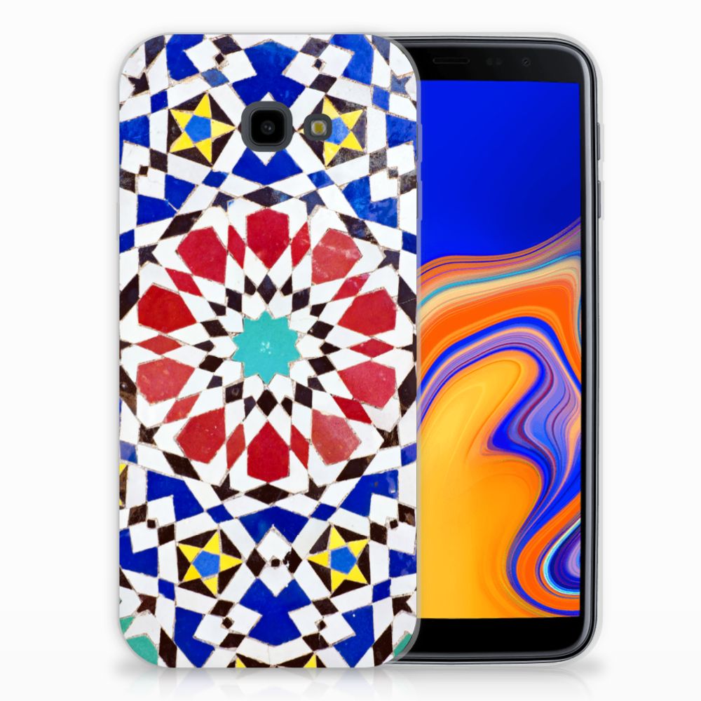 Samsung Galaxy J4 Plus (2018) TPU Siliconen Hoesje Mozaïek 