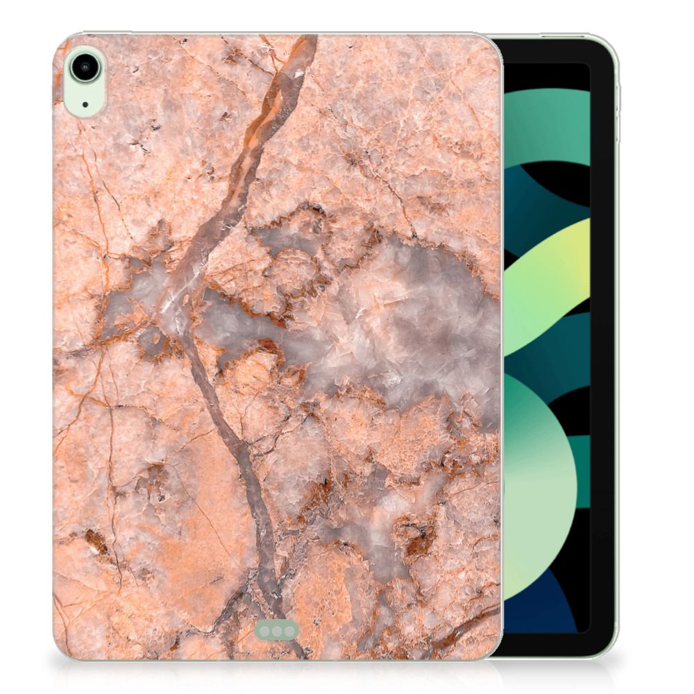 iPad Air (2020-2022) 10.9 inch Tablet Back Cover Marmer Oranje