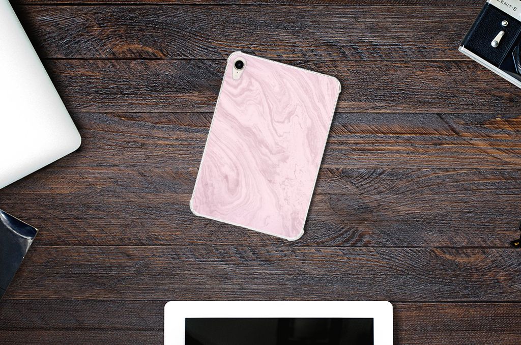 Apple iPad mini 6 (2021) Tablet Back Cover Marble Pink - Origineel Cadeau Vriendin