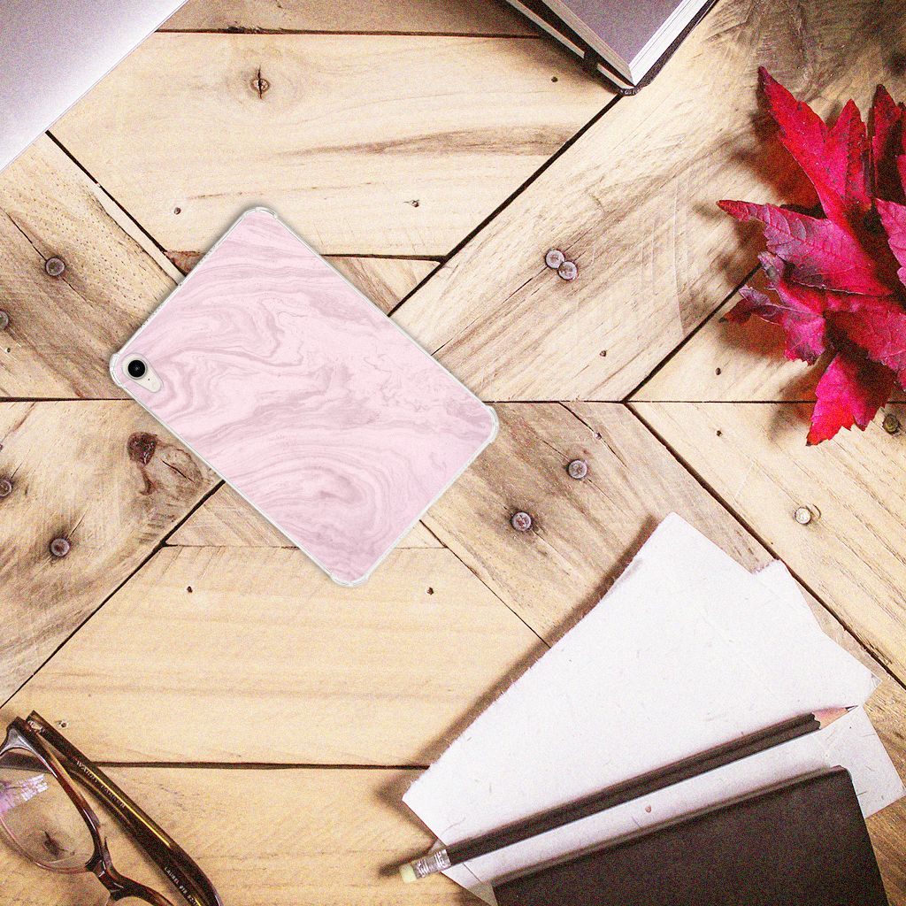 Apple iPad mini 6 (2021) Tablet Back Cover Marble Pink - Origineel Cadeau Vriendin