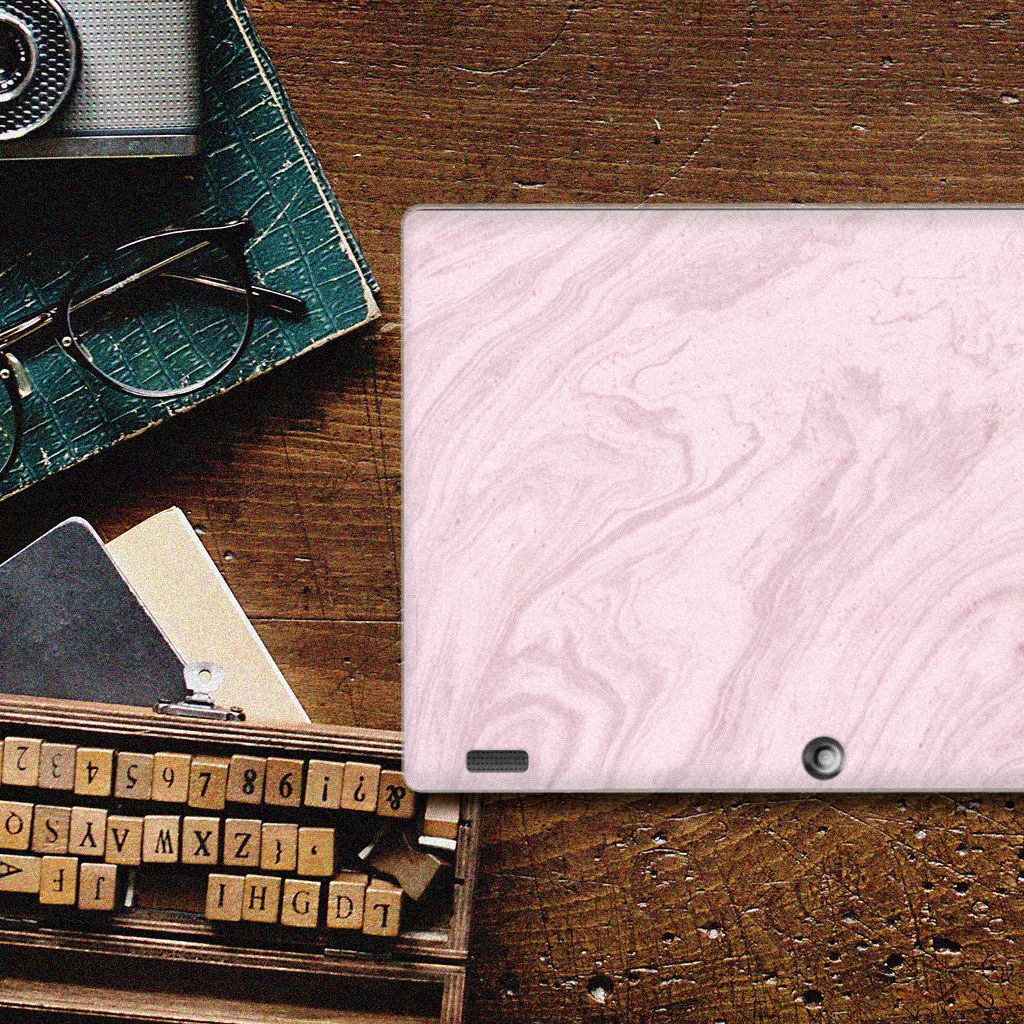 Lenovo Tab 10 | Tab 2 A10-30 Tablet Back Cover Marble Pink - Origineel Cadeau Vriendin