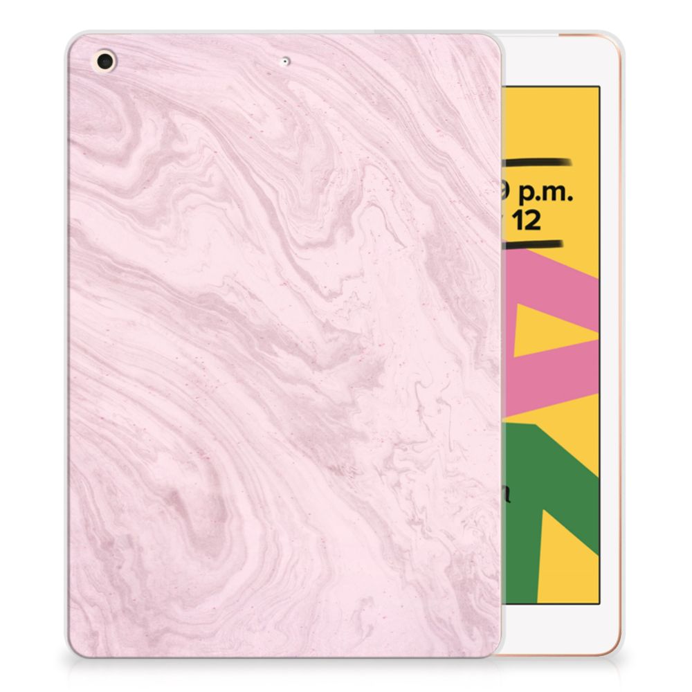 Apple iPad 10.2 (2019) Tablet Back Cover Marble Pink