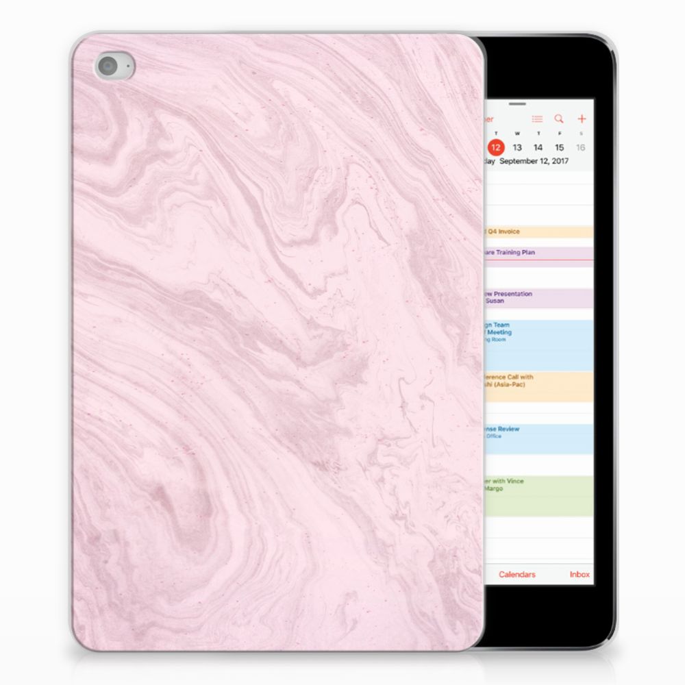 Apple iPad Mini 4 Tablethoesje Marble Pink