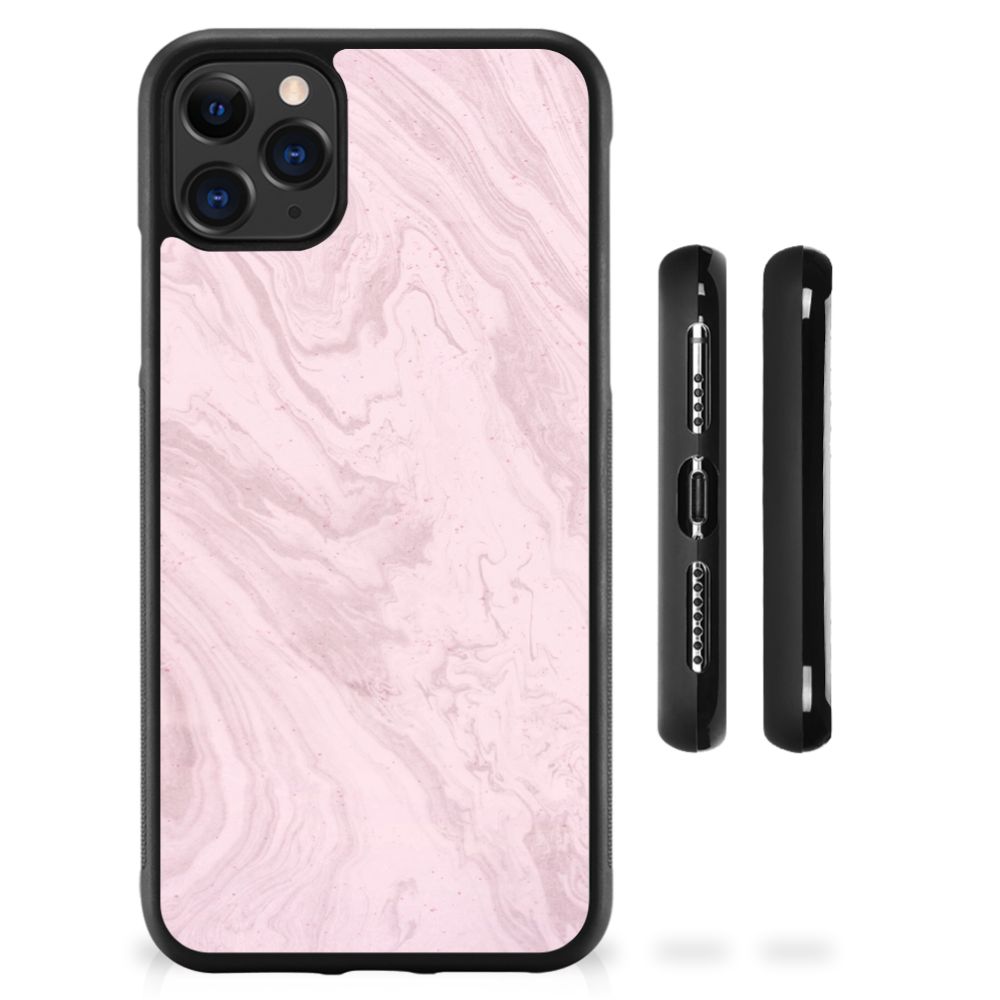 Apple iPhone 11 Pro Max Gripcase Marble Pink - Origineel Cadeau Vriendin