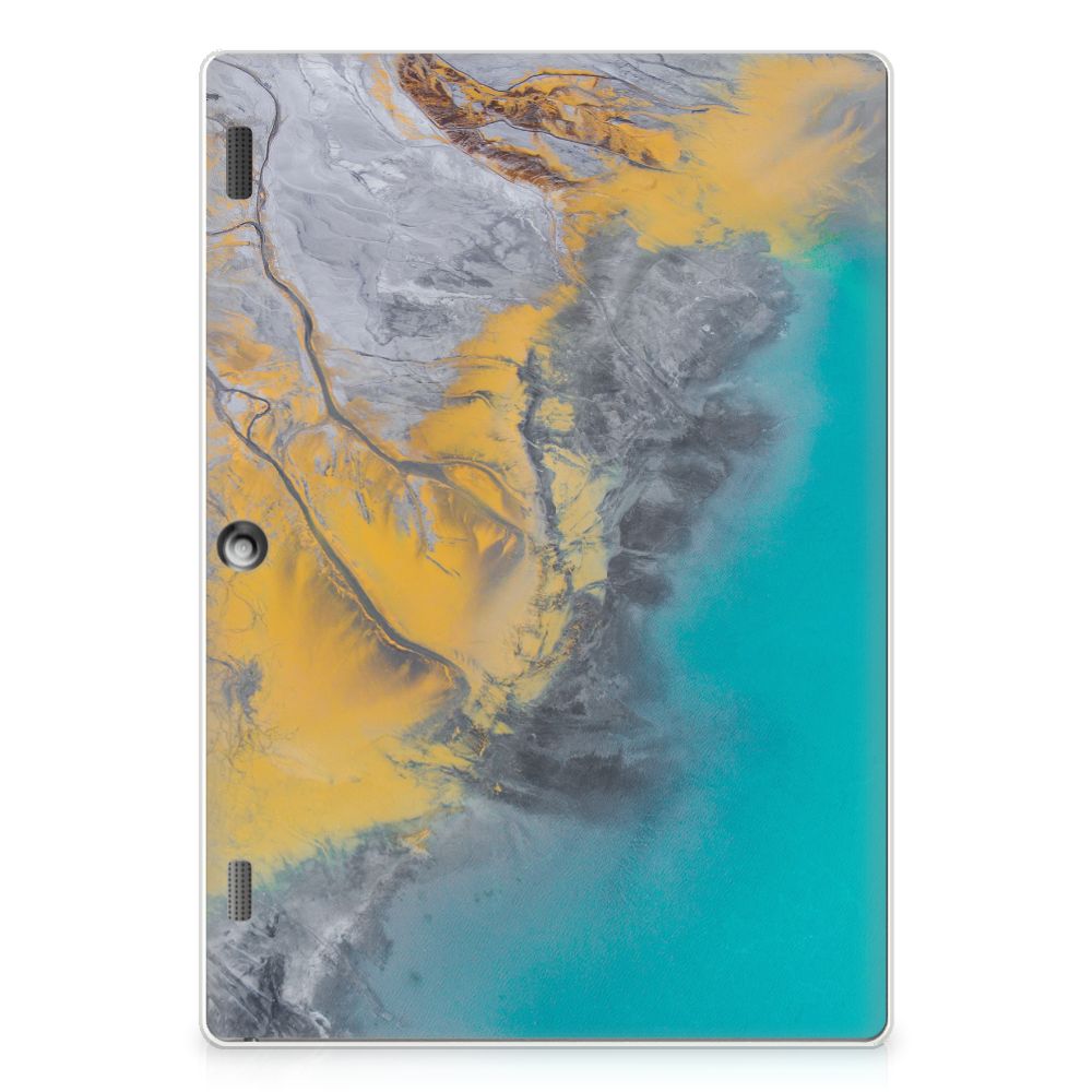 Lenovo Tab 10 | Tab 2 A10-30 Tablet Back Cover Marble Blue Gold
