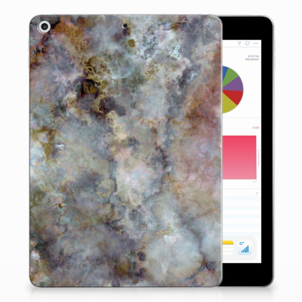 Apple iPad 9.7 2018 | 2017 Tablet Back Cover Marmer Grijs