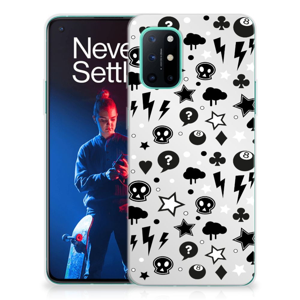 Silicone Back Case OnePlus 8T Silver Punk