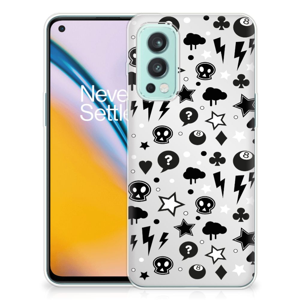 Silicone Back Case OnePlus Nord 2 5G Silver Punk