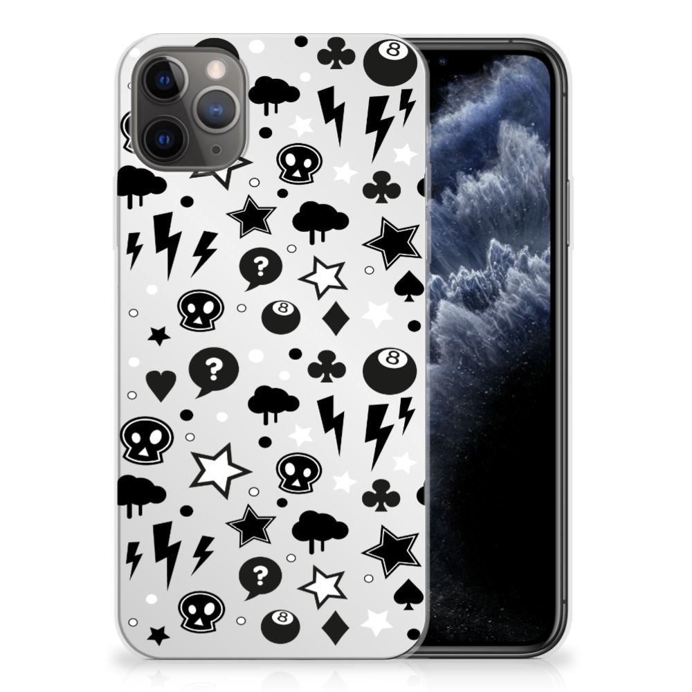 Silicone Back Case Apple iPhone 11 Pro Max Silver Punk