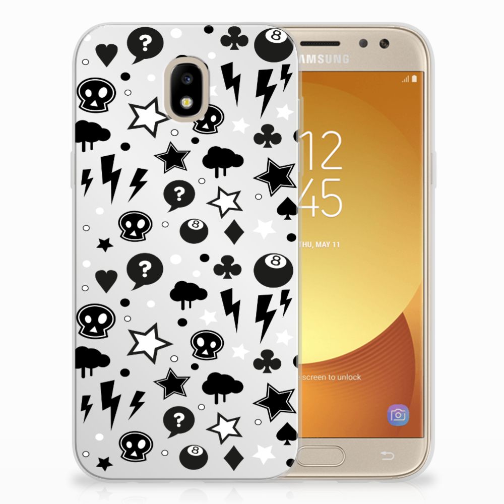 Silicone Back Case Samsung Galaxy J5 2017 Silver Punk