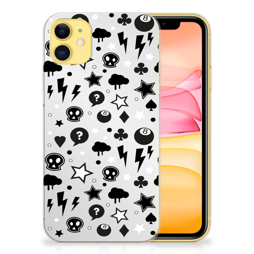 Silicone Back Case Apple iPhone 11 Silver Punk