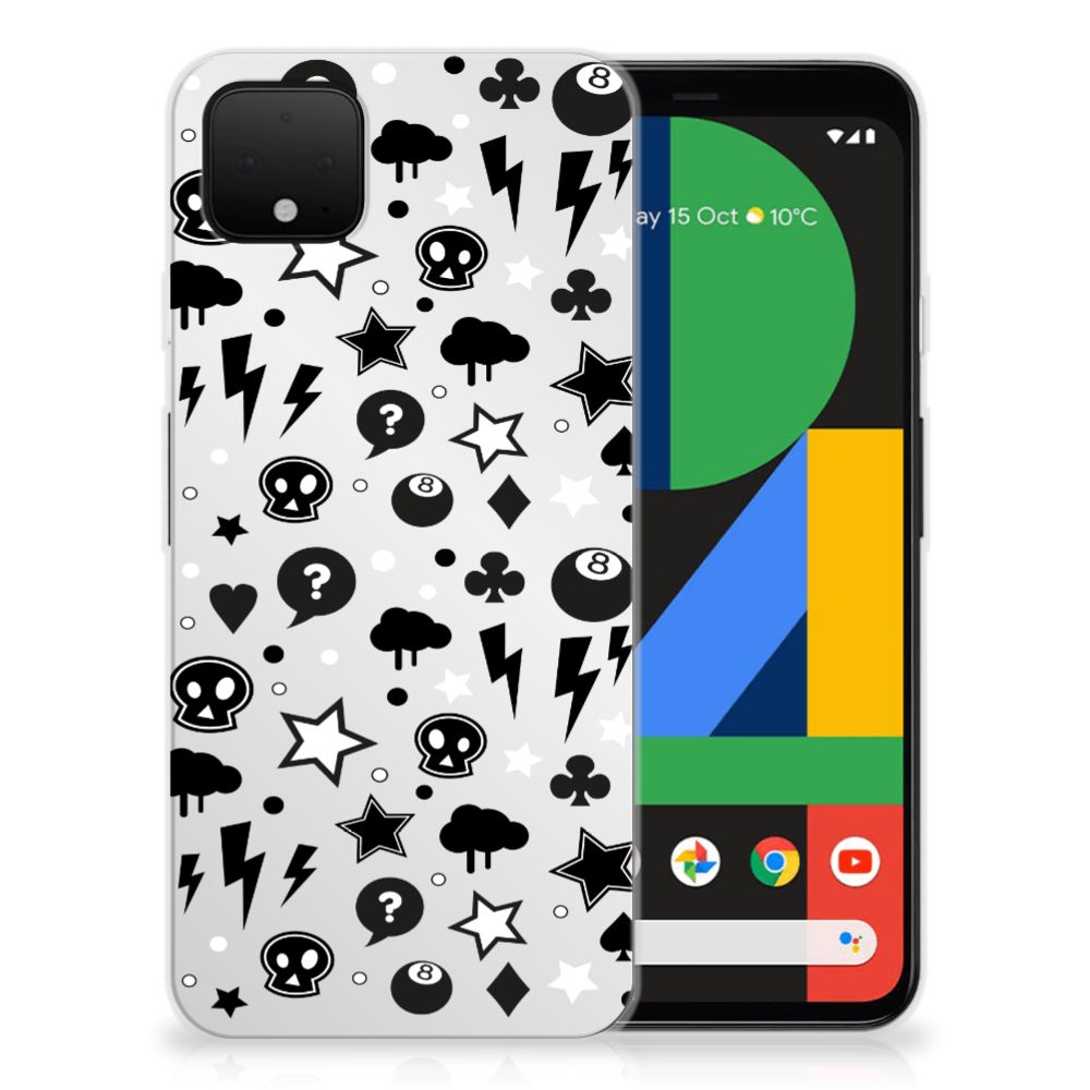 Silicone Back Case Google Pixel 4 XL Silver Punk