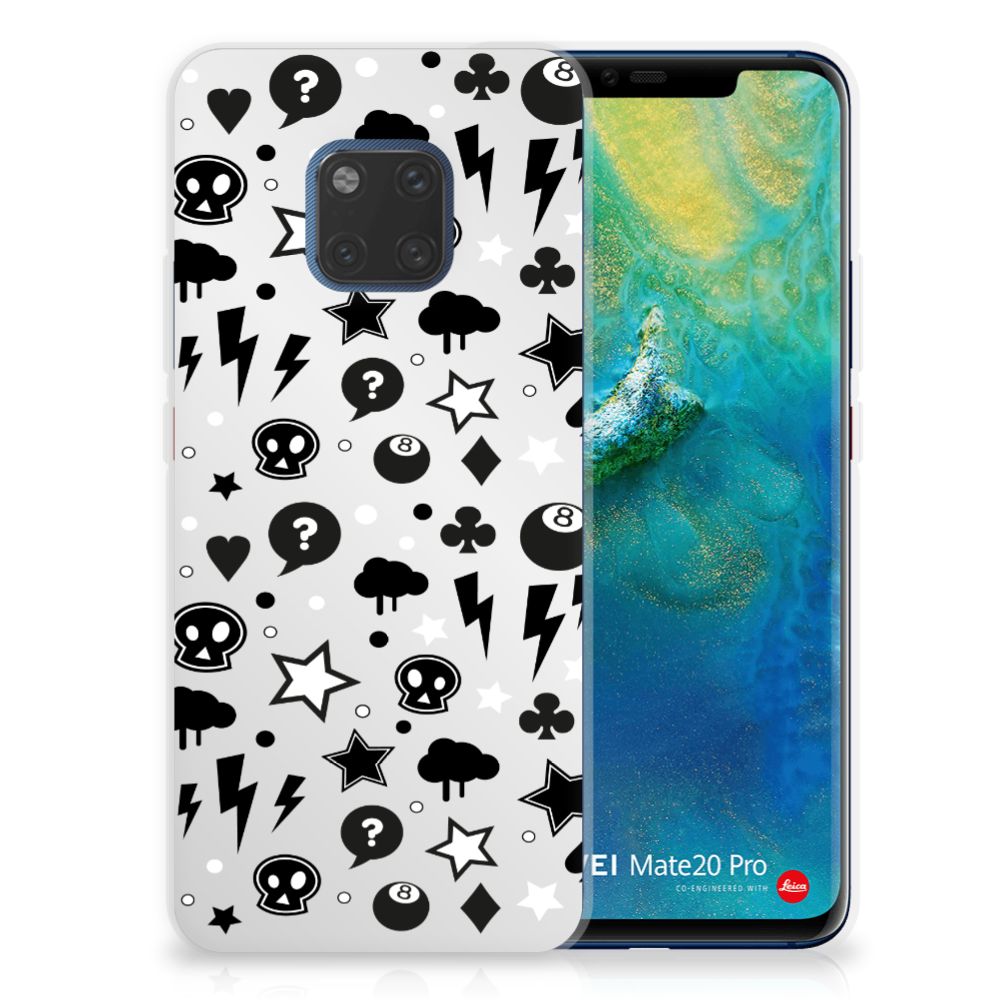 Silicone Back Case Huawei Mate 20 Pro Silver Punk