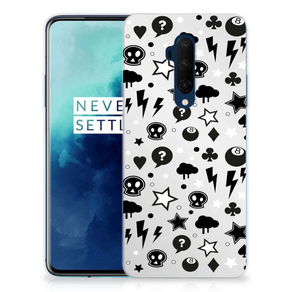Silicone Back Case OnePlus 7T Pro Silver Punk