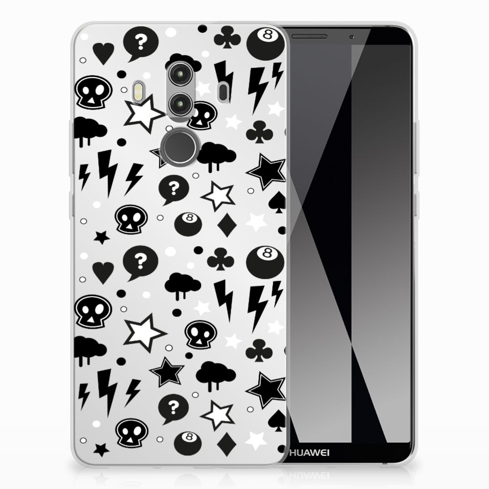Silicone Back Case Huawei Mate 10 Pro Silver Punk