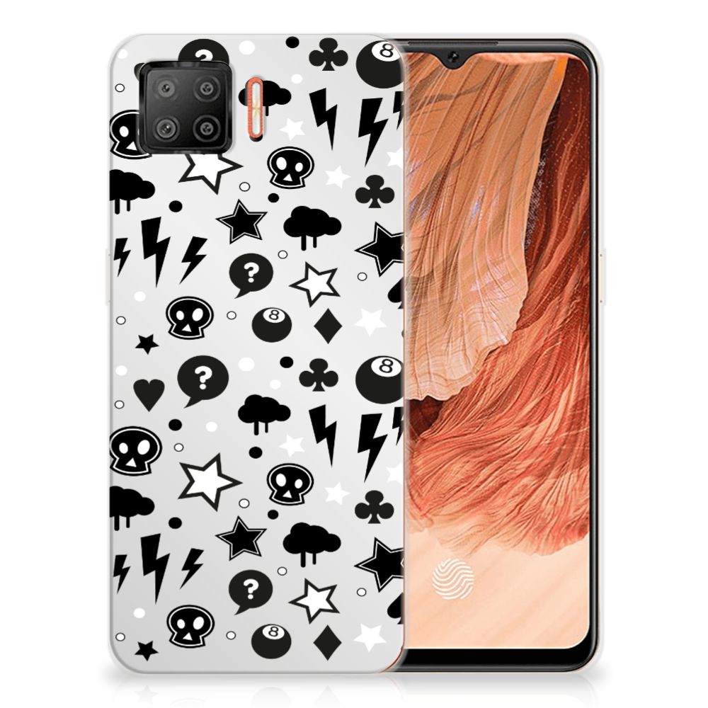 Silicone Back Case OPPO A73 4G Silver Punk