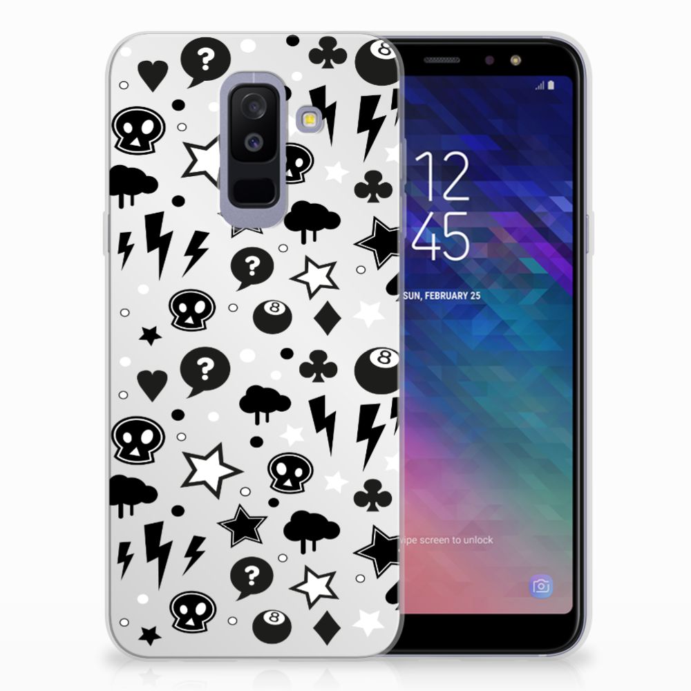 Silicone Back Case Samsung Galaxy A6 Plus (2018) Silver Punk