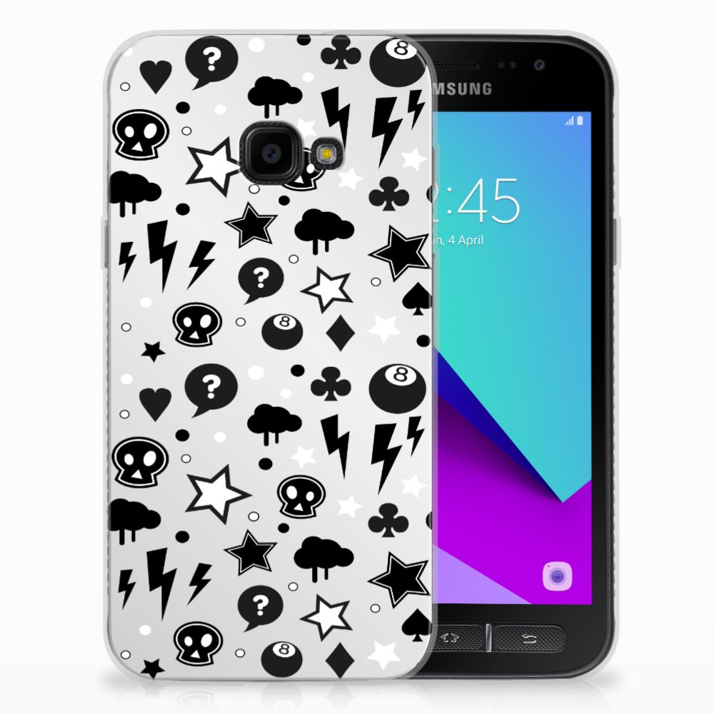 Silicone Back Case Samsung Galaxy Xcover 4 | Xcover 4s Silver Punk