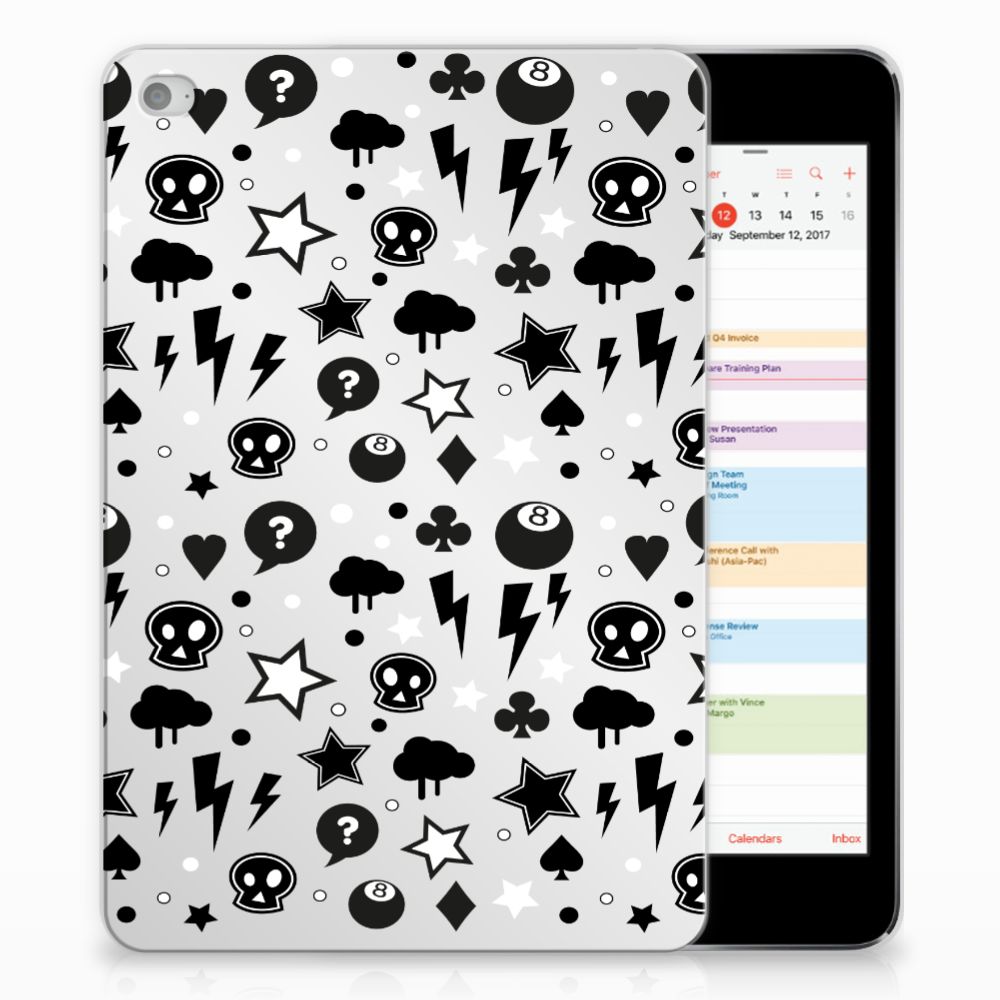 Apple iPad Mini 4 Uniek Tablethoesje Silver Punk