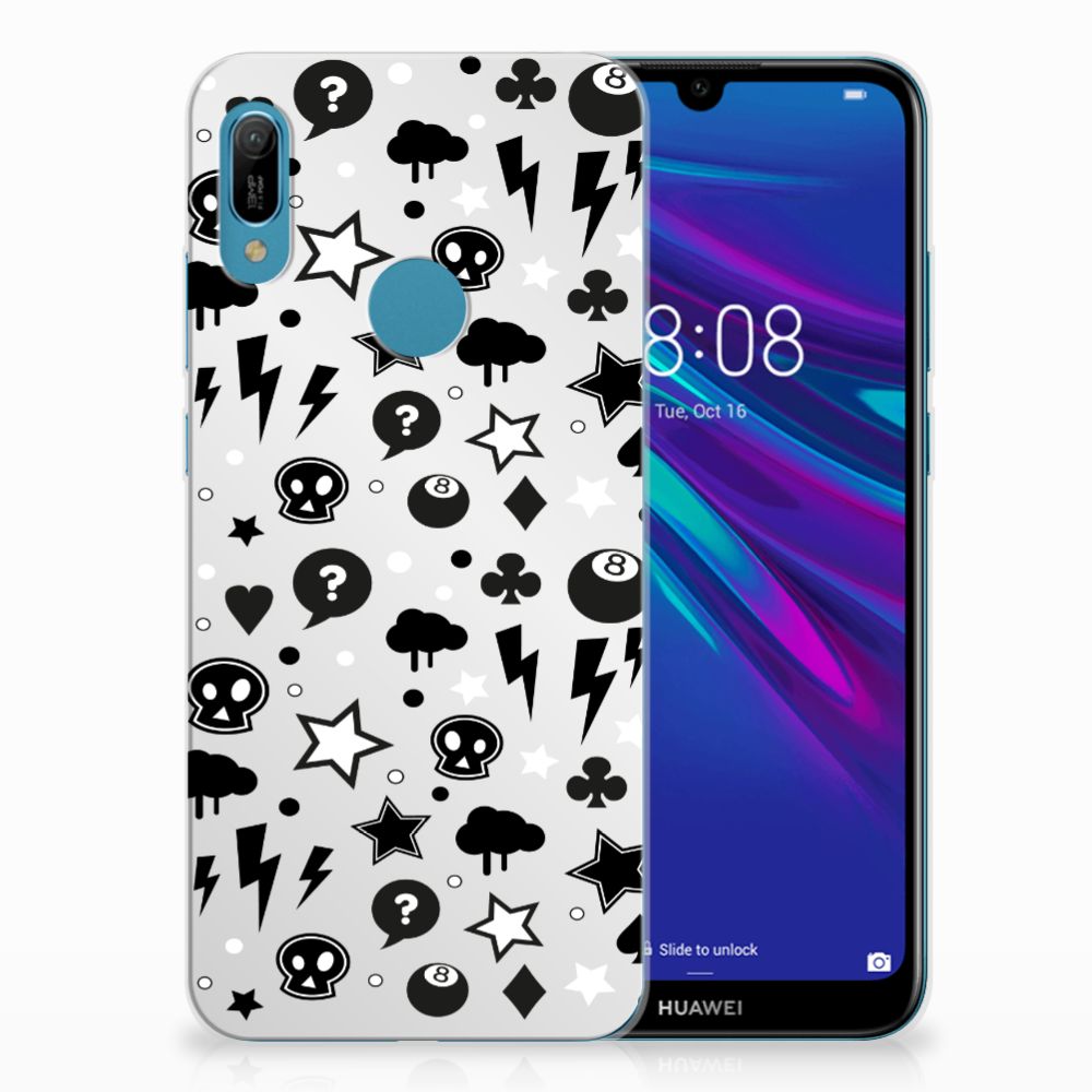 Silicone Back Case Huawei Y6 2019 | Y6 Pro 2019 Silver Punk