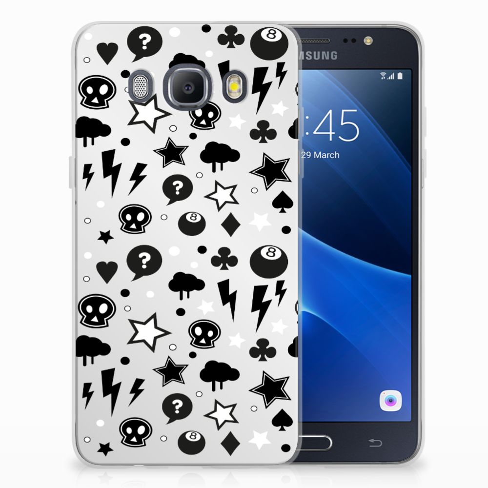 Silicone Back Case Samsung Galaxy J5 2016 Silver Punk