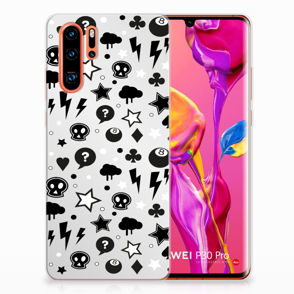 Silicone Back Case Huawei P30 Pro Silver Punk