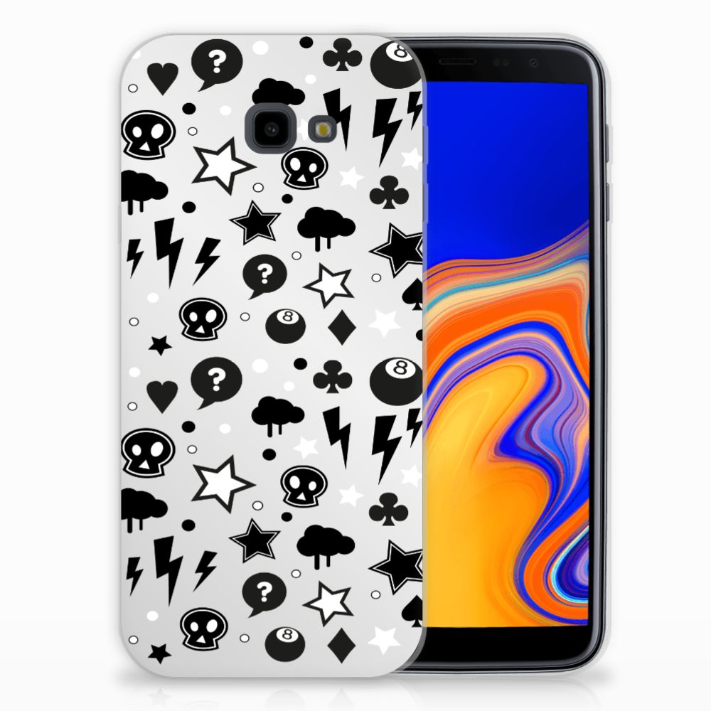 Silicone Back Case Samsung Galaxy J4 Plus (2018) Silver Punk