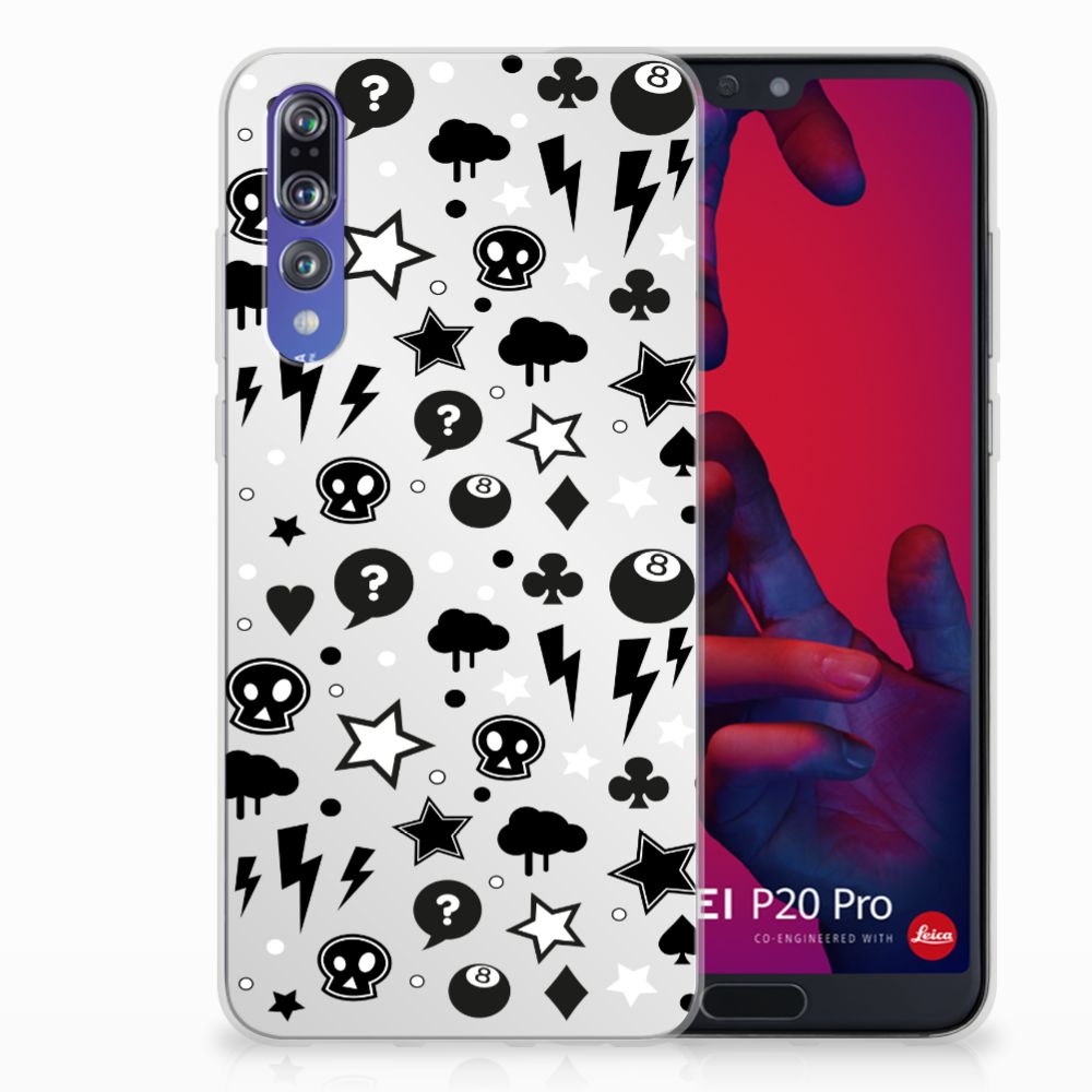 Silicone Back Case Huawei P20 Pro Silver Punk
