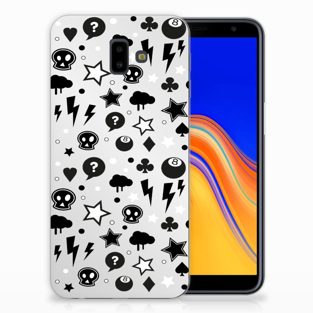 Silicone Back Case Samsung Galaxy J6 Plus (2018) Silver Punk