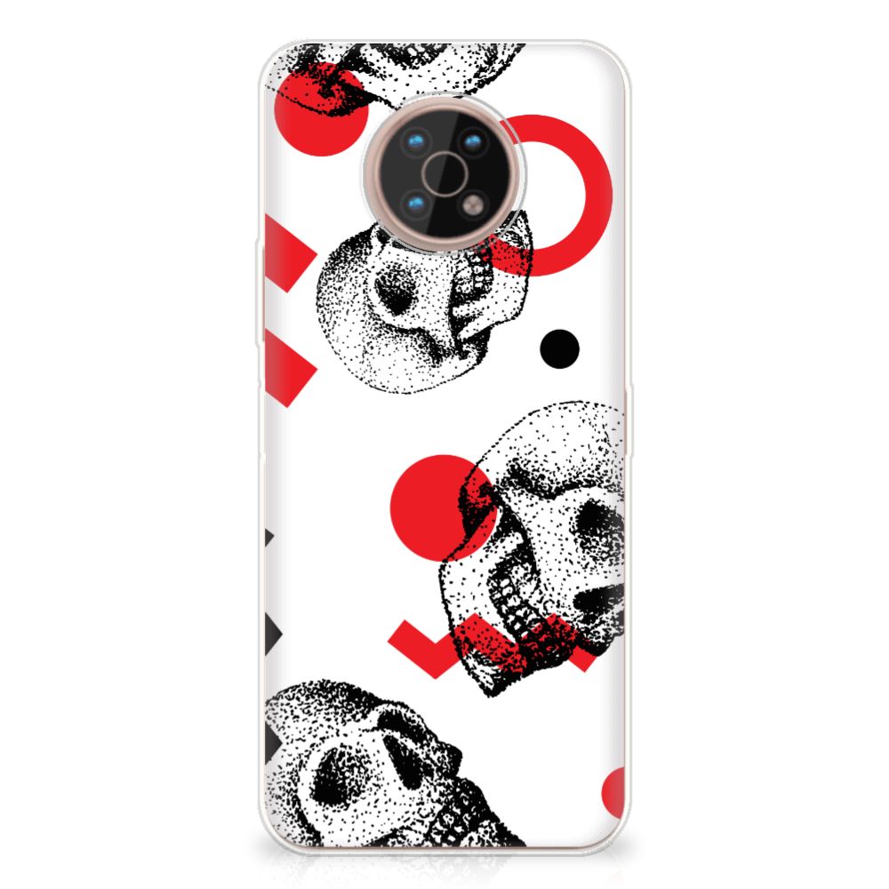Silicone Back Case Nokia G50 Skull Red