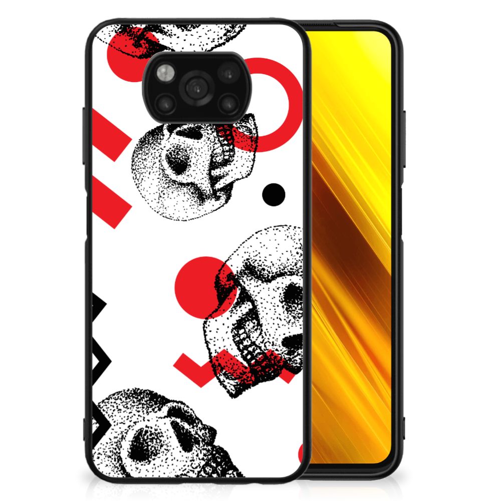 Telefoonhoesje Xiaomi Poco X3 | X3 Pro Skull Red