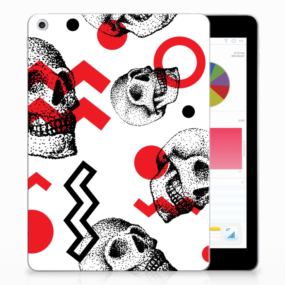 Tablet BackCover Apple iPad 9.7 2018 | 2017 Skull Red