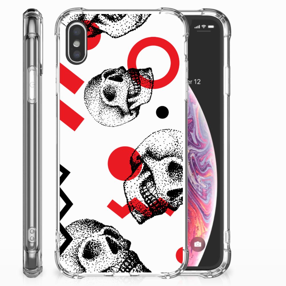 Extreme Case Apple iPhone Xs Max Skull Red