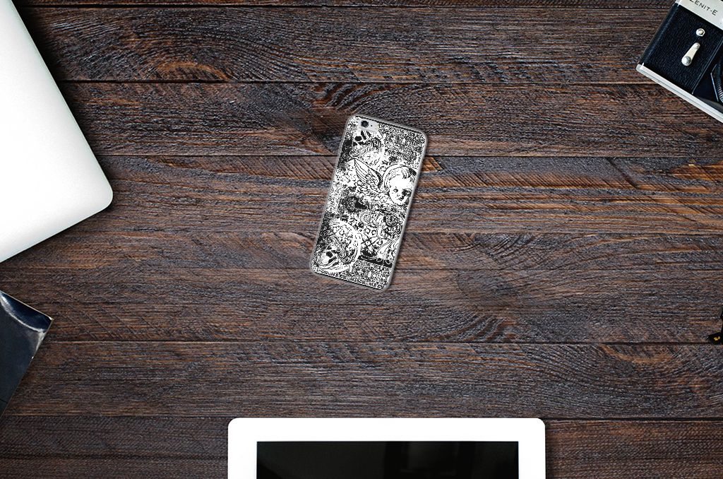 Silicone Back Case Apple iPhone 6 | 6s Skulls Angel