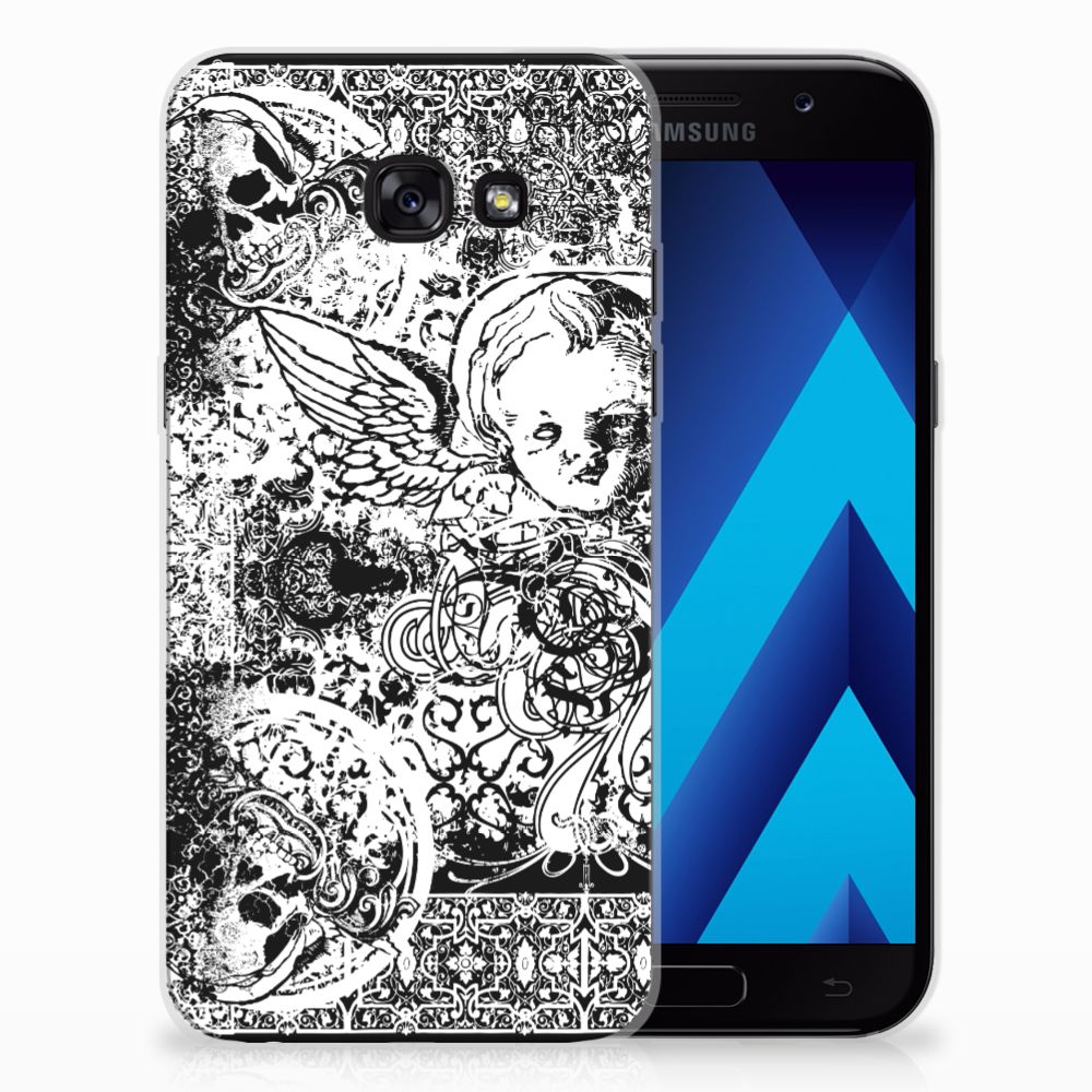 Silicone Back Case Samsung Galaxy A5 2017 Skulls Angel