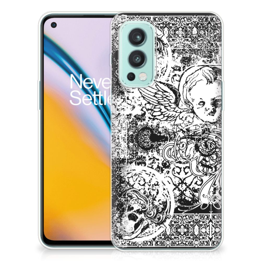 Silicone Back Case OnePlus Nord 2 5G Skulls Angel
