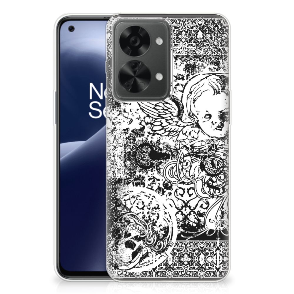 Silicone Back Case OnePlus Nord 2T Skulls Angel