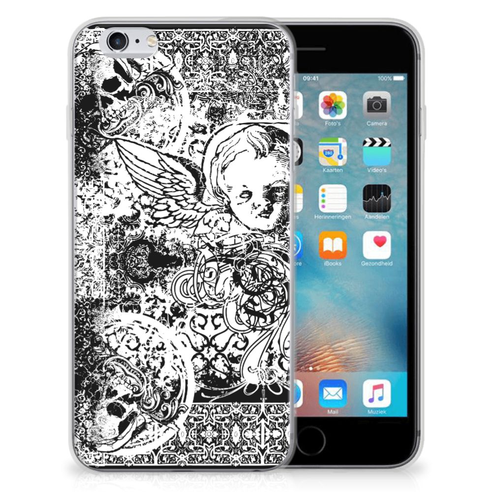 Silicone Back Case Apple iPhone 6 | 6s Skulls Angel