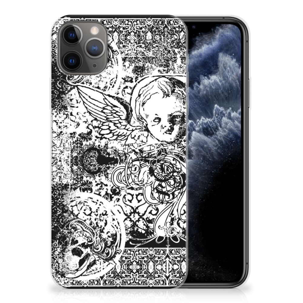 Silicone Back Case Apple iPhone 11 Pro Max Skulls Angel