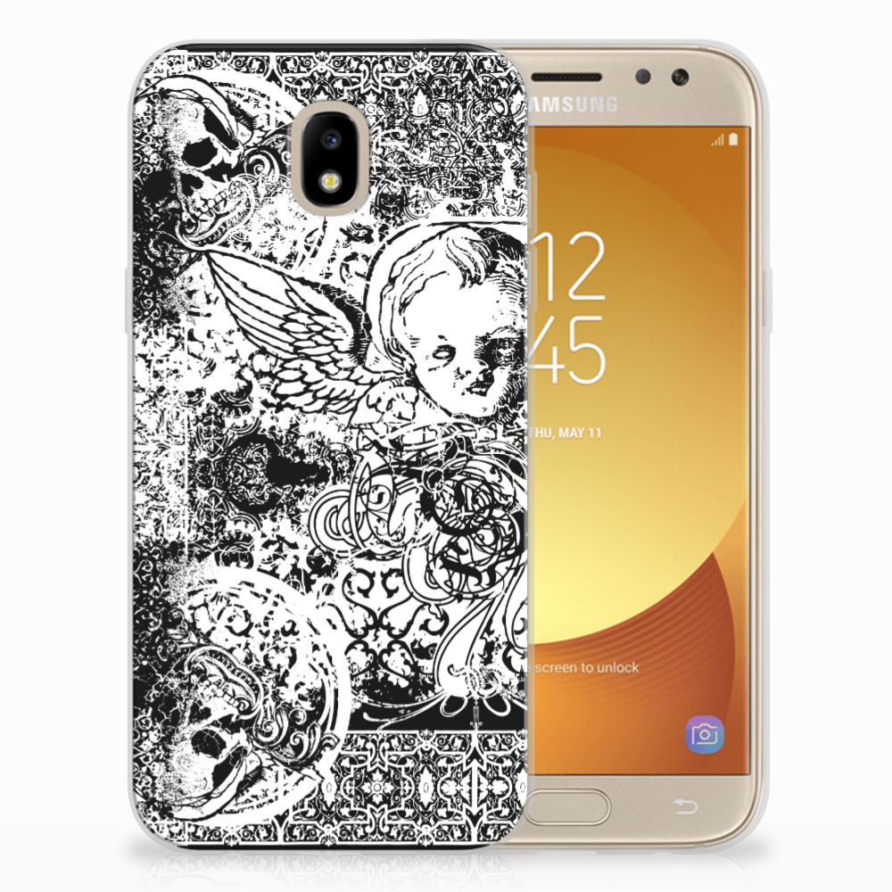 Silicone Back Case Samsung Galaxy J5 2017 Skulls Angel