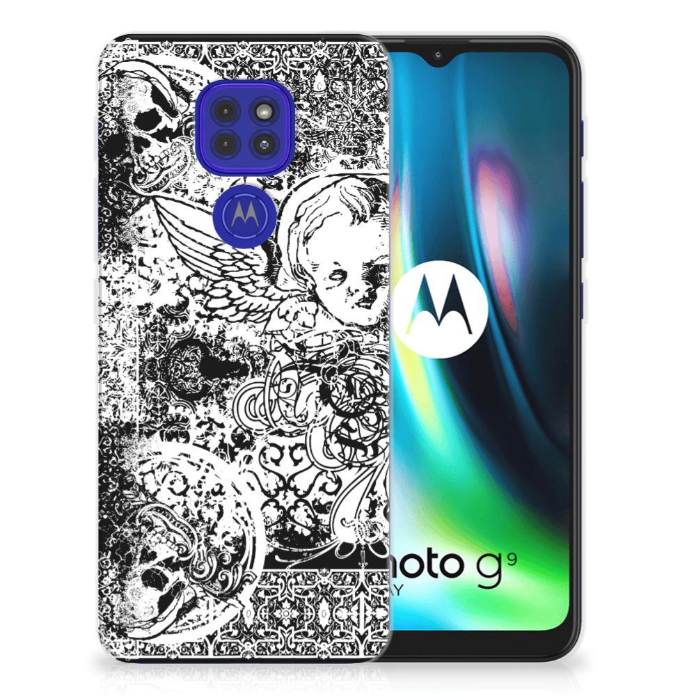 Silicone Back Case Motorola Moto G9 Play | E7 Plus Skulls Angel