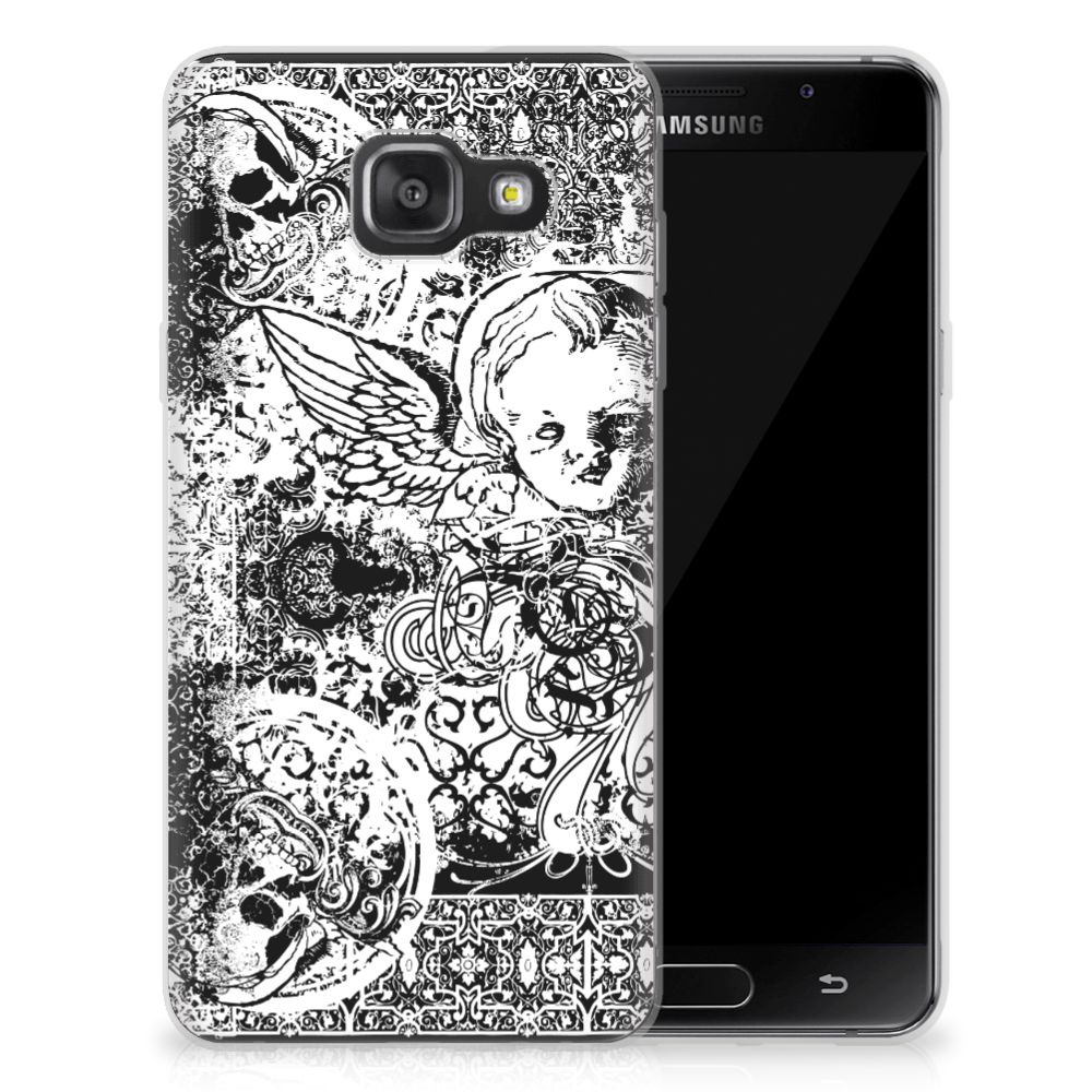 Silicone Back Case Samsung Galaxy A3 2016 Skulls Angel