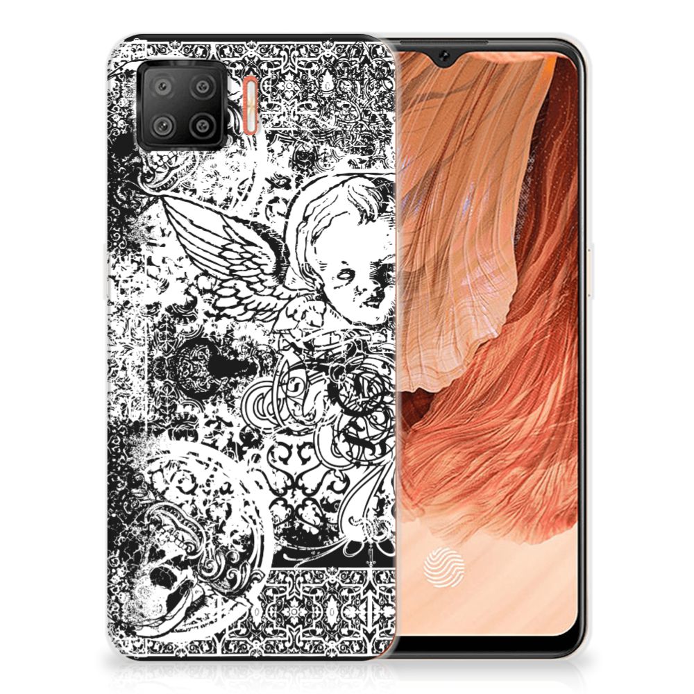 Silicone Back Case OPPO A73 4G Skulls Angel
