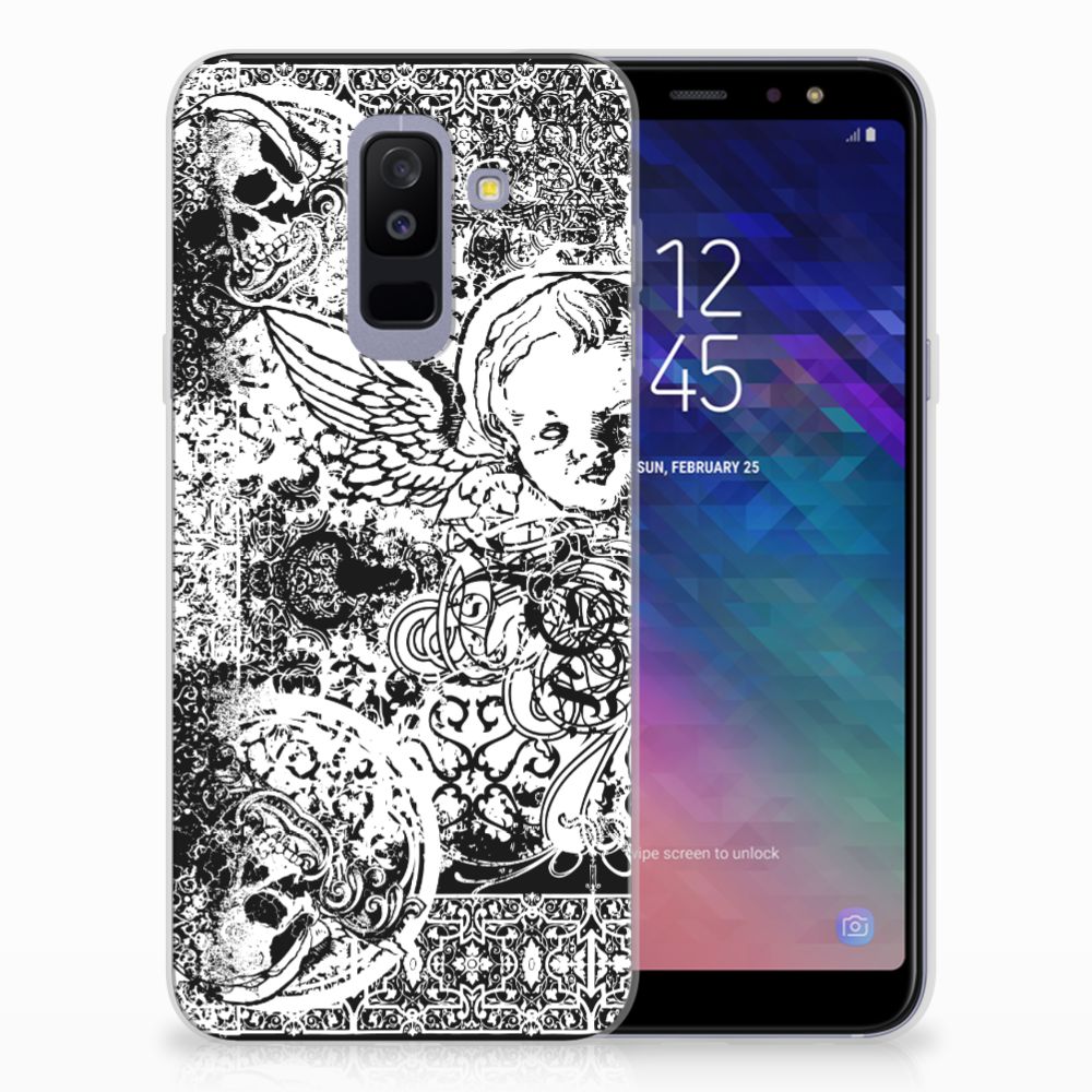Silicone Back Case Samsung Galaxy A6 Plus (2018) Skulls Angel