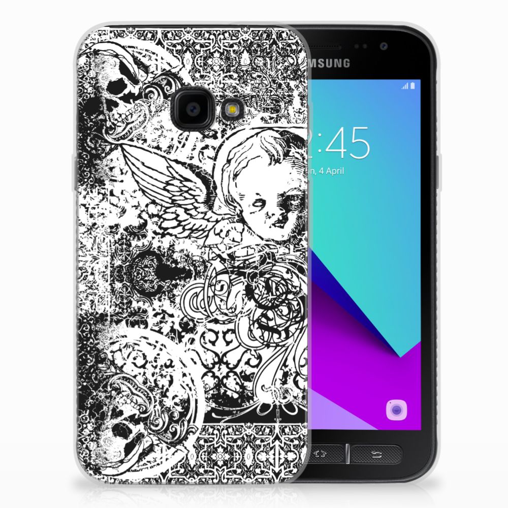 Silicone Back Case Samsung Galaxy Xcover 4 | Xcover 4s Skulls Angel