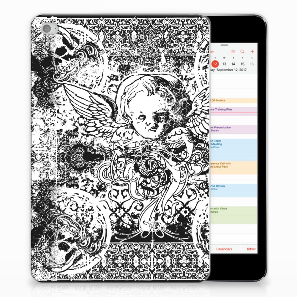 Apple iPad Mini 4 Tablethoesje Design Skulls Angel