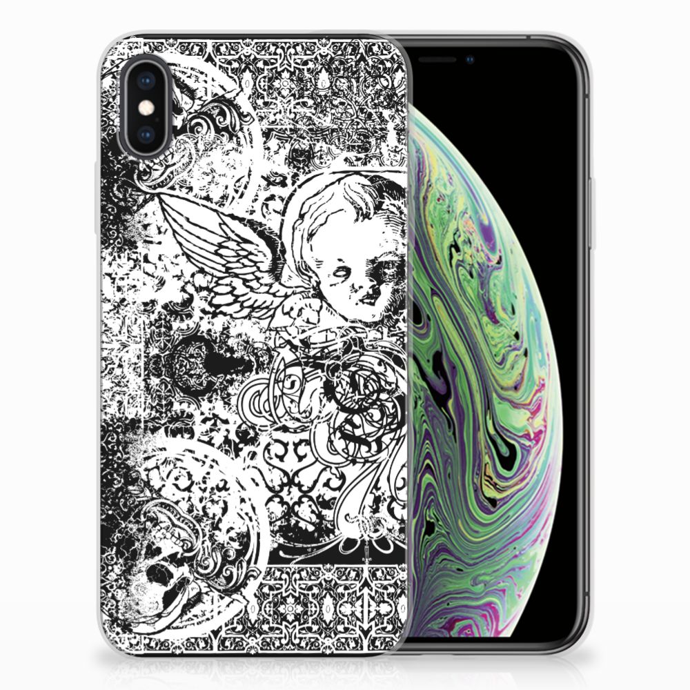 Silicone Back Case Apple iPhone Xs Max Skulls Angel